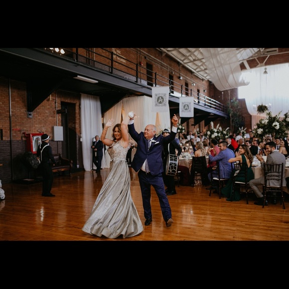 Tarik Ediz Metallic Gown - Picture 4 of 5